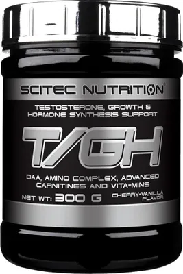 Obrázok produktu pre Scitec Nutrition T/GH 240 - 300 g čerešňa-vanilka / Testo-stimulanty / Doplnok výživy na báze kyseliny D-asparágovej doplnený o komplex aminokyselín a karnitín