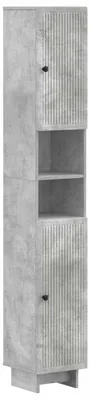 Imagen del producto de Mueble de baño con estante abierto, color gris cemento (EDE)