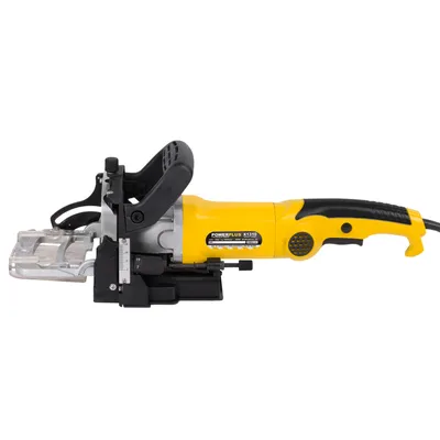Produktbild von powerplus Flachdübelfräse Holzfräse Nutfräse 900 W Formfederfräse Staubfangsack