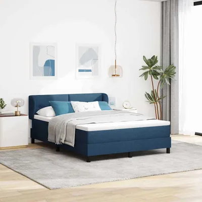 Produktbild von Maison Exclusive - Boxspringbett mit Kopfteil Blau 160 x 200 cm Stoff