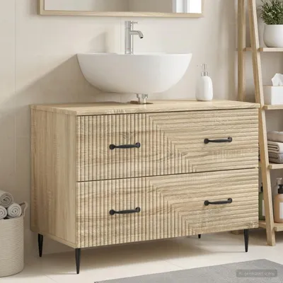 Obrázok produktu pre Maison Exclusive – Skrinka pod umývadlo HAARLEM, dub Sonoma, 82 x 41 x 58,5 cm