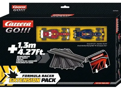 Produktbild von Carrera GO!!! Streckenerweiterungs-Set, 2 F1 Autos, Maßstab 1:43, Erweiterungsset 2, Ab 6 Jahren