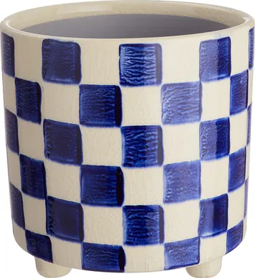 Produktbild von BUTLERS Blumenübertopf NEW DELFT Karos