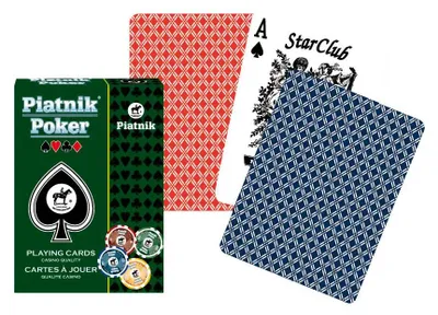Obrázok produktu pre Piatnik pokerové karty červené/modré