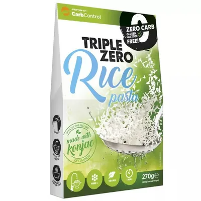 Produktbild von Triple Zero Konjak Nudeln Reisform 270g / vegan / glutenfrei / keto
