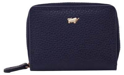 Produktbild von Minigeldbörse ASTI Mini Reißveschluss-Geldbörse 5 Kartenfächer blau Damen - Leder
