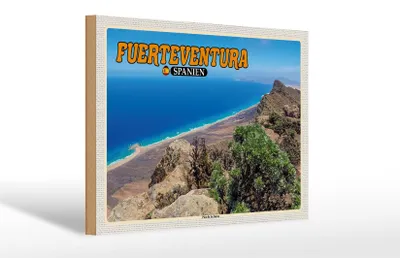 Produktbild von Holzschild Reise 30x20cm Fuerteventura Spanien Pico de la Zarza