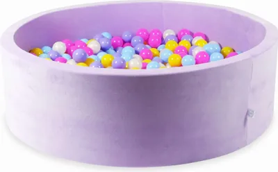 Produktbild von Trockenbecken 130x40 Velvet Soft Purple mit 700 Bällen: Rosa, Heidekraut, Gelb, Hellblau, Opaleszierend