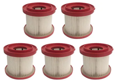 Produktbild von 5x Trade-Shop HEPA-Filter / Staubsaugerfilter kompatibel mit Milwaukee Akku-/Nass-/Trockensauger ersetzt 4931465230 4931404743 49-90-1900 49901900