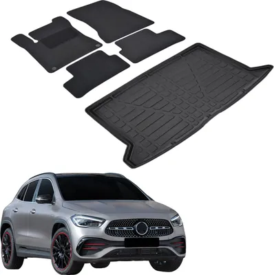 Produktbild von Kofferraumwanne Fußmatten Set Für Mercedes GLA Class H247 Ab 2019, Genaue Passform