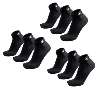 Produktbild von Champion Uni Socken, 6er Pack - Quarter Socken, Basic, Logo Schwarz EU 35-38