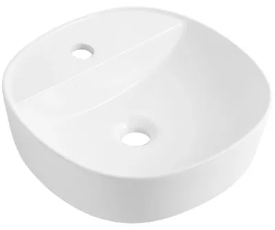 Obrázok produktu pre CERANO – Keramické umývadlo – na dosku – Vento – biela lesklá – 39 x 39 cm