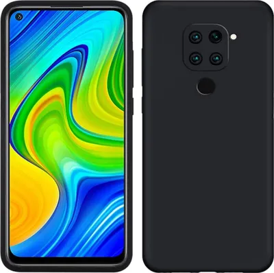 Produktbild von Redmi Note 9 Hülle, LaimTop Flüssig Silikon Soft Gummi Schutzhülle für Xiaomi Redmi Note 9 Schwarz