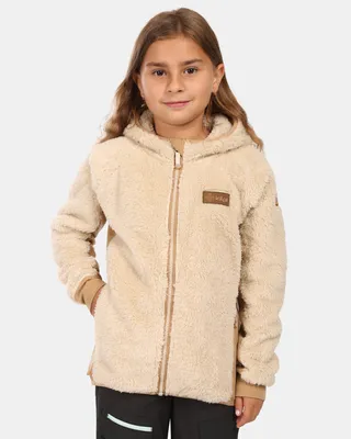 Produktbild von Kuscheliger Mädchen-Fleece-Kapuzenpullover Kilpi NORKA-JG, BEIGE, Größe 152