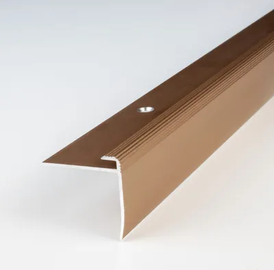 Produktbild von PROVISTON | Einschubprofil | Aluminium eloxiert | Bronze Hell | Breite 30 mm | Höhe 24 mm | Länge 2700 mm | Gebohrt | Abschlussprofil | Einfassprofil | Abschlussleiste | Bodenprofil | 1 Stück