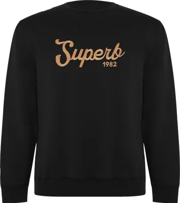 Produktbild von Superb New Vintage SPRBSU-001 Uni-Sweatshirt mit langen Ärmeln und Rundhalsausschnitt