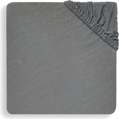 Image de Jollein Jersey Drap-housse Storm Grey 60 x 120 cm
