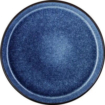 Produktbild von BITZ 821253, Essteller, Rund, Steingut, Schwarz, Blau, 27 cm, 25 mm