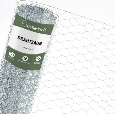 Produktbild von Drahtzaun aus verzinktem Metall 30mmx30mm – 10 Meter