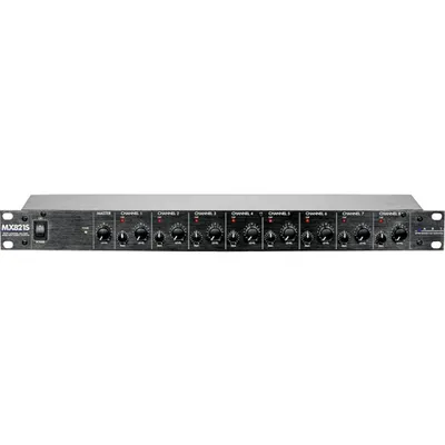 Produktbild von Mischpult Mx821S, 8 unabhängige Kanäle, 19-Zoll Rackmixer mit +48V Phantomspeisung