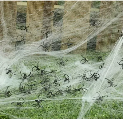 Produktbild von Schwarze Mini Spinnen im Beutel 50 St. für gruselige Halloween Dekorationen