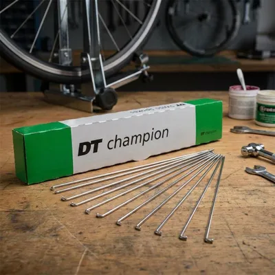Produktbild von DT Swiss Speiche Champion 2.0 VE100 silber 268 mm - robuste Standardspeiche f....