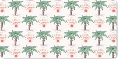 Produktbild von MuchoWow® Schreibtischunterlage Palme - Sommer - Muster 80x40 cm - XXL Mauspad - Gaming Mauspad