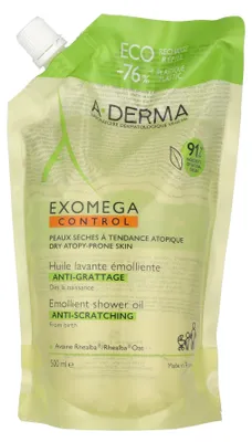 Produktbild von A-Derma Exomega Control Emollient Shower Oil - Refill