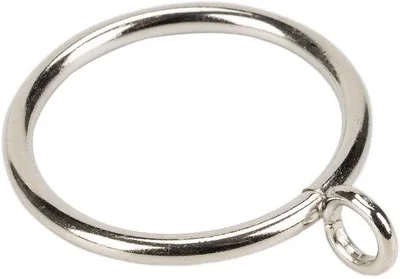 Produktbild von Silberne Metalliringe für Vorhänge, 25 mm Innendurchmesser, 24 Stück