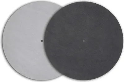 Immagine prodotto di Leather It - Poggiapiatti in pelle - grigio scuro/nero - Pro-Ject