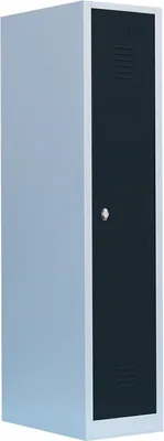 Produktbild von Steelboxx Spind Schrank Spint 1er Umkleide Stahl Kleiderschränke Gaderobenschrank 515118 grau/anthrazit 180 x 41,5 x 50cm