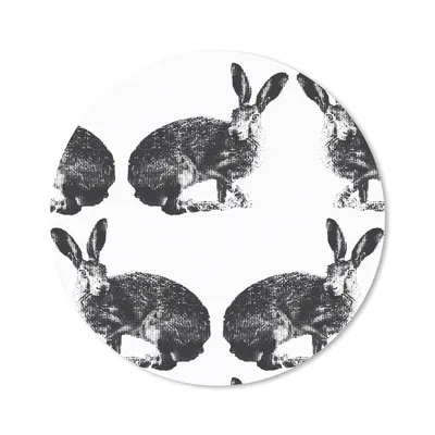 Produktbild von MuchoWow® Mauspad Mousepad Jahrgang - Design - Kaninchen - Tiere 40x40 cm - Mousepads - Maus Mat - Pad - Mausunterlage - Schreibtisch Accessoires