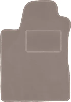 Produktbild von Fahrerfußmatte Velours beige passend für Toyota Corolla Verso II (2004-2009, Minivan) – mit Befestigungen – passgenau
