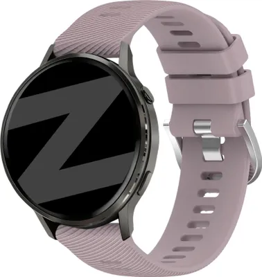 Produktbild von Bandz Silikonarmband „Deluxe“, passend für Garmin Vivoactive 4s / Vivomove 3s / Venu 4 (41 mm) / Venu 3s / Venu 2s / Forerunner 265s – Hellrosa