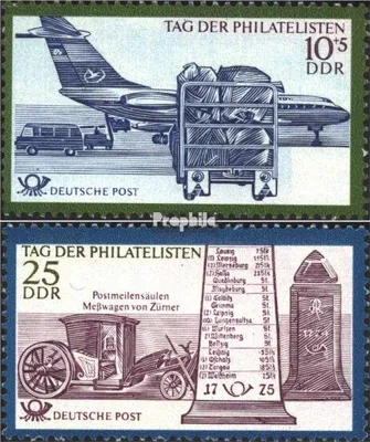 Produktbild von Briefmarken DDR 1971 Mi 1703-1704 (kompl.Ausgabe) postfrisch Tag der Philatelisten