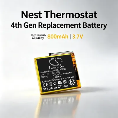 Immagine prodotto di TECHTEK Batteria compatibile con [Nest] Thermostat 4th Generation sostituisce GR3BX