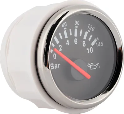Obrázok produktu pre Merač tlaku oleja, 52 mm manometer tlaku oleja, ukazovateľ tlaku oleja, 24V 12V merač tlaku oleja, LED manometer tlaku oleja