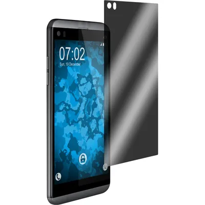 Produktbild von 4er-Pack PhoneNatic Displayschutzfolien Privacy kompatibel mit LG Q8