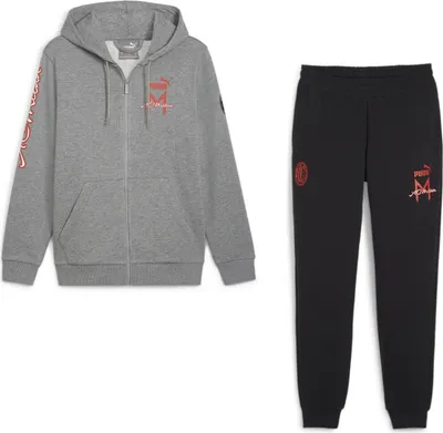 Produktbild von Puma AC Mailand Milan Fanartikel Trainingsanzug, Größe:XXL, Farbe:Grau