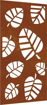 Produktbild von vidaXL Garten-Wanddeko 105x55 cm Cortenstahl Blatt-Design