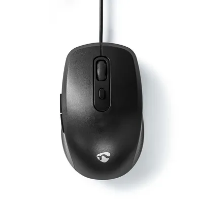 Produktbild von Nedis Mouse - Verdrahtet - 1200 / 1800 / 2400 / 3600 dpi - Einstellbar DPI - Anzahl Knöpfe: 6 - Rechtshändig