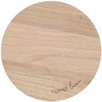 Produktbild von Eulenschnitt Untersetzer Eiche Coffee Lover