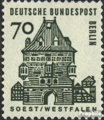 Produktbild von Briefmarken Berlin (West) 1965 Mi 248R mit Zählnummer postfrisch Bauwerke