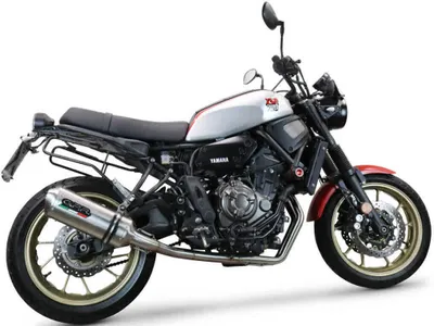 Obrázok produktu pre Kompletný výfukový systém GPR schválený Satinox s katalyzátorom pre Yamaha XSR 700 2021-2024