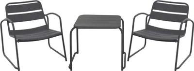 Image de PROGARDEN Meuble de jardin table + 2 chaises PROGARDEN set de 3 pcs KO-X16000010