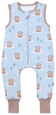 Produktbild von TupTam Schlafsack mit Füßen – Ganzjahresschlafsack Baby 2.5 TOG aus Baumwolle,  , Farbe: Otter, Größe: 116-122