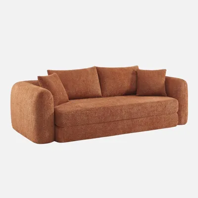 Produktbild von sweeek - 3-Sitzer-Schlafsofa  - Terrakotta