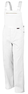 Produktbild von Qualitex Arbeitshose - favorite Latzhose - Arbeitshose aus reiner Baumwolle (BW 320 g) - in Farbe: weiß - Herren: 54 - Damen: 48