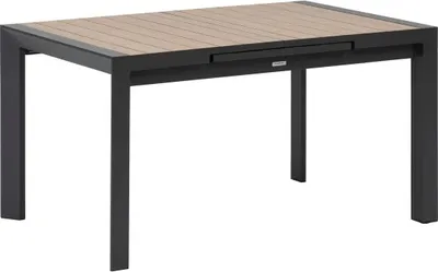 Produktbild von Ausziehbarer gartentisch "evasion" holzeffekt honey &amp graphite 8 plätze lates aus aluminium  - Hespéride