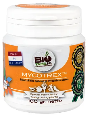 Produktbild von BioTabs Mycotrex organischer Pflanzendünger mit Mykorrhiza-Sporen für alle Wachstumsphasen 100 g